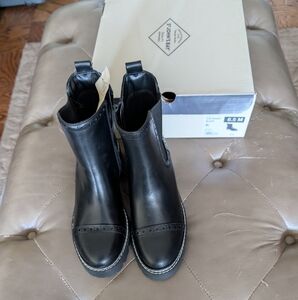 St. John's Bay Black Ankle Boots